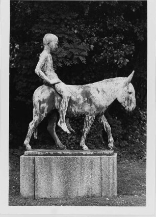 Großer Eselreiter : Frankfurt (Main). Großer Eselreiter. Bronze ? (vor 1921; A. Gaul)