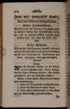 Zwey und zwanzigstes Kapitel. Von den schweren Nachgeburten.