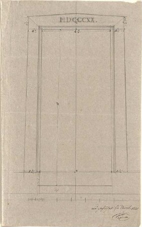 Speeth, Peter; Bauteile und Ornamente - Türrahmen (Ansicht)