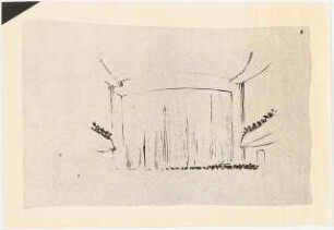 Stadttheater, Gelsenkirchen: (Lichtpause von Inv.-Nr. 35920): Perspektivische Ansicht Bühne