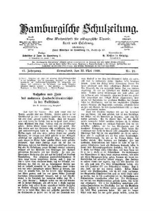 Aufgaben und Ziele des modernen Handarbeitsunterrichts in der Volksschule : (Schluß)