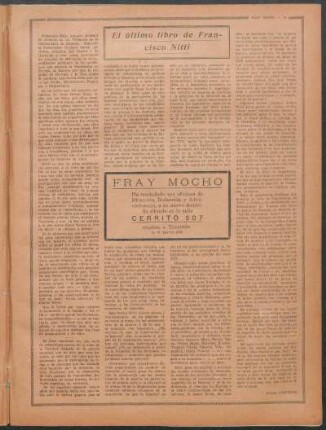 El último libro de Francisco Nitti