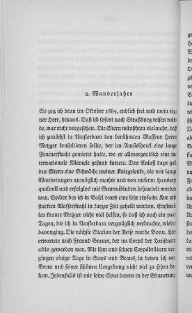 2. Wanderjahre