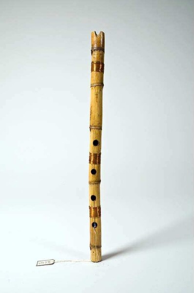 open longitudinal flute with finger holes