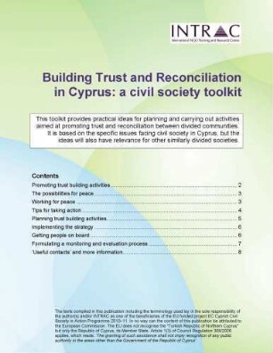 Building trust and reconciliation in Cyprus : a civil society toolkit