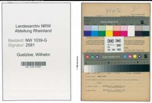 Entnazifizierung Wilhelm Guetzloe , geb. 15.02.1908 (Transportunternehmer)
