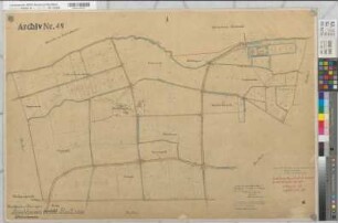 Brockhausen (Lippetal), Thöningsen (Soest), Grundstücksumlegung in der Feldmark Brockhausen-Thöningsen, Urkarte 2 Brockhausen Flur 2