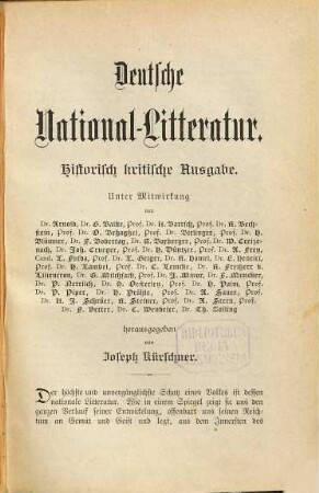 Grimmelshausens Werke, 1. Der abentheuerliche Simplicius Simplicissimus ; Bd. 1