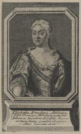 Bildnis der Elisabetha Ernestina Antonia