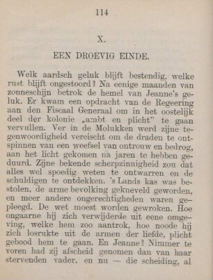 X. Een droevig einde