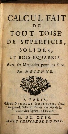 Calcul fait de Tout Toise