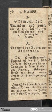 3. Exempel der Tugenden und Laster aus der heil. Schrift [...].