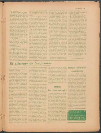 Muebles fabricados con algodón