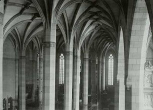 Bautzen, Simultankirche Sankt Petri, Inneres, Blick nach Osten vom südlichen Seitenschiff