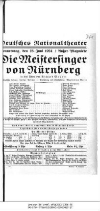 Die Meistersinger von Nürnberg