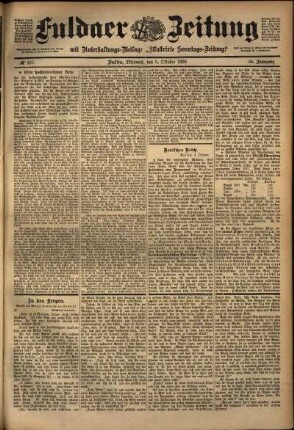 Ausgabe vom Mittwoch, den 05. Oktober 1898.