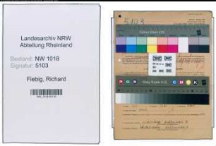 Entnazifizierung Richard Fiebig , geb. 23.04.1909 (Arbeiter)