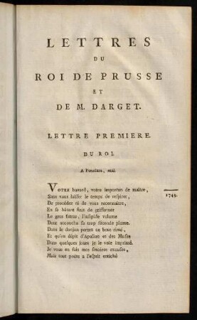 313-331, Lettre Premiere. du Roi.-Lettre XIV. du Roi.