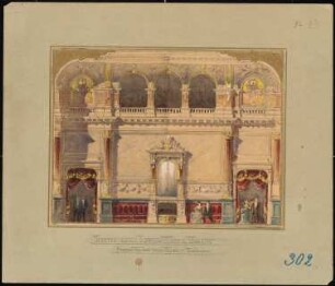 Theater auf dem Lützowplatz, Berlin: Foyer des 1. Ranges (Variante)
