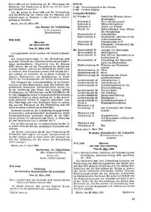 Hinweis auf eine Neuerscheinung : 29/60 vom 22. März 1960 ; [Weisungen und Mitteilungen]