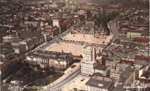 Leipzig: Augustusplatz, Fliegeraufnahme