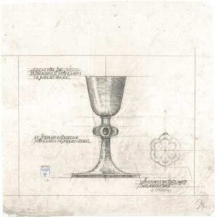 Bestelmeyer, German; München - Nymphenburg; Ev. Stephanuskirche - Kelch (Ansichten)