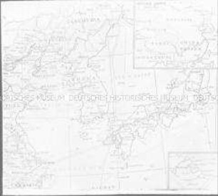 Glasdia von einer Karte von Korea