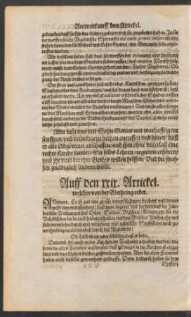 Auff den xxix. Artickel.