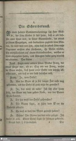1. Die Schreibekunst