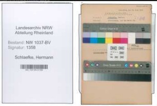 Entnazifizierung Hermann Schlaefke , geb. 02.03.1914 (Ingenieur)
