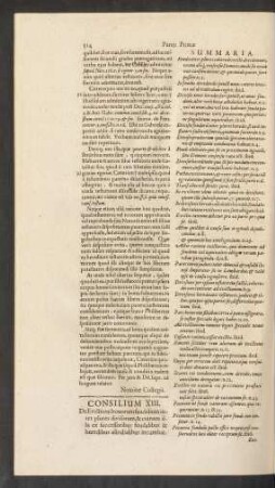 Consilium XIII.