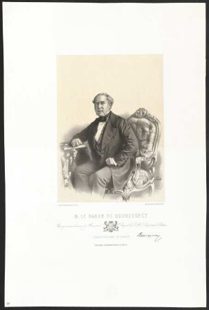 M. Le Baron De Bourqueney, Envoyé extraordinaire & Ministre Plénipotre. de S. M. l'Empereur à Vienne, Plénipotentiaire De France
