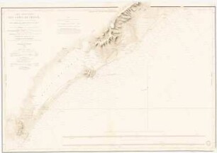 Seekarte Cotes de France: Seekarte Dept. de l’Herault, Landschaftsschnitte, Maßstabsleiste