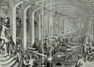 Pariser Druckerei, Maschinensaal, 1854