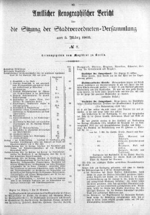 No. 8, 5. März 1903