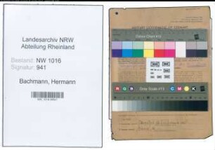 Entnazifizierung Hermann Bachmann , geb. 17.06.1901 (Lehrer)
