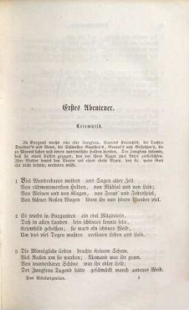 Das Nibelungenlied : Uebersetzt von Karl Bartsch