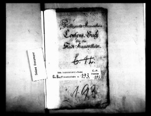 Konsensbuch der Stadt Frauenstein
