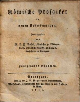 Ammianus Marcellinus Römische Geschichte, 1