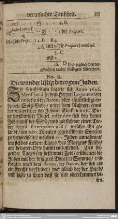 No. 88. Die wunder listig betrogene Juden