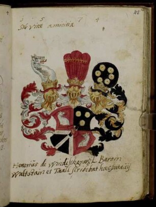 Honorius de Windischgraitz Baro in Waltstain et Taall, Padua 1574