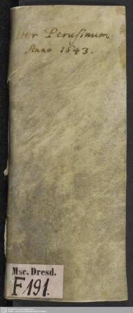 Iter Perusinum - Mscr.Dresd.F.191