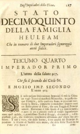 Stato Decimoquinto Della Famiglia Heuleam ...
