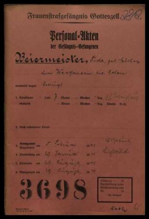 Beiermeister, Frieda (*26.02.1903): Betrug