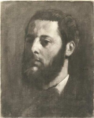 Kopf eines bärtigen Mannes : Kopf eines bärtigen Mannes. Ölstudie (vor 1917; E. Degas)