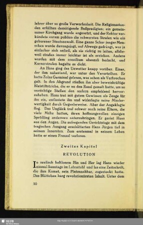 Zweites Kapitel: Revolution