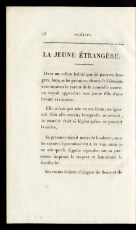 La Jeune Étrangère.