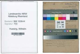 Entnazifizierung Wilhelm Huesing , geb. 14.02.1906 (Bankangestellter)