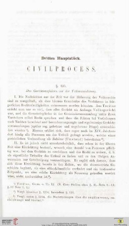Drittes Hauptstück: Civilprocess