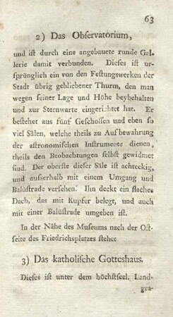 3) Das katholische Gotteshaus
